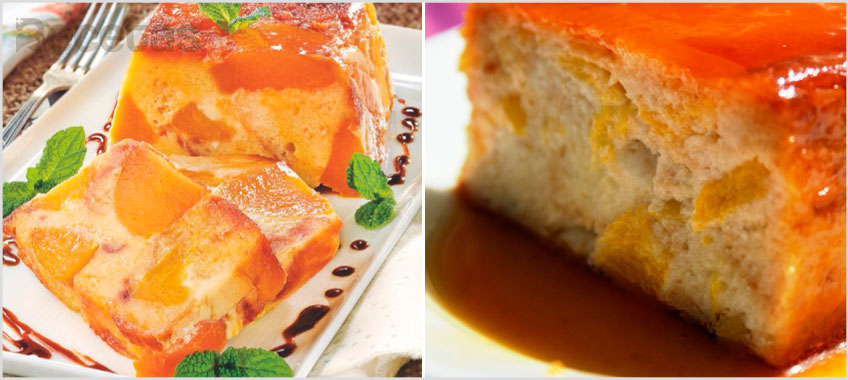 Pudin de Melocotón y Magdalenas al Baño María